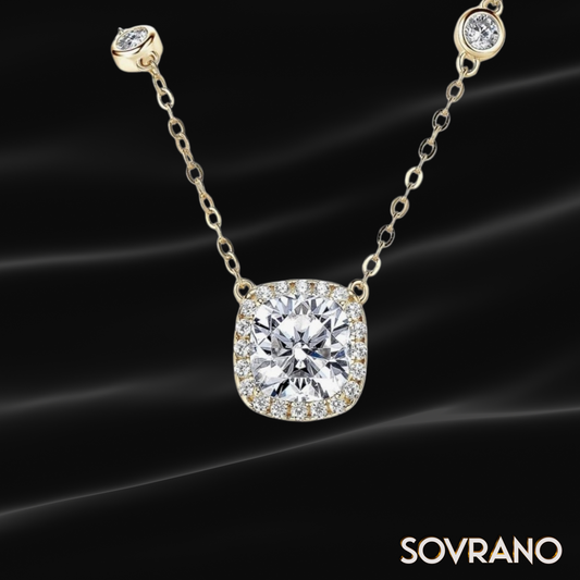 2.5CT Moissanite Pendant Necklace