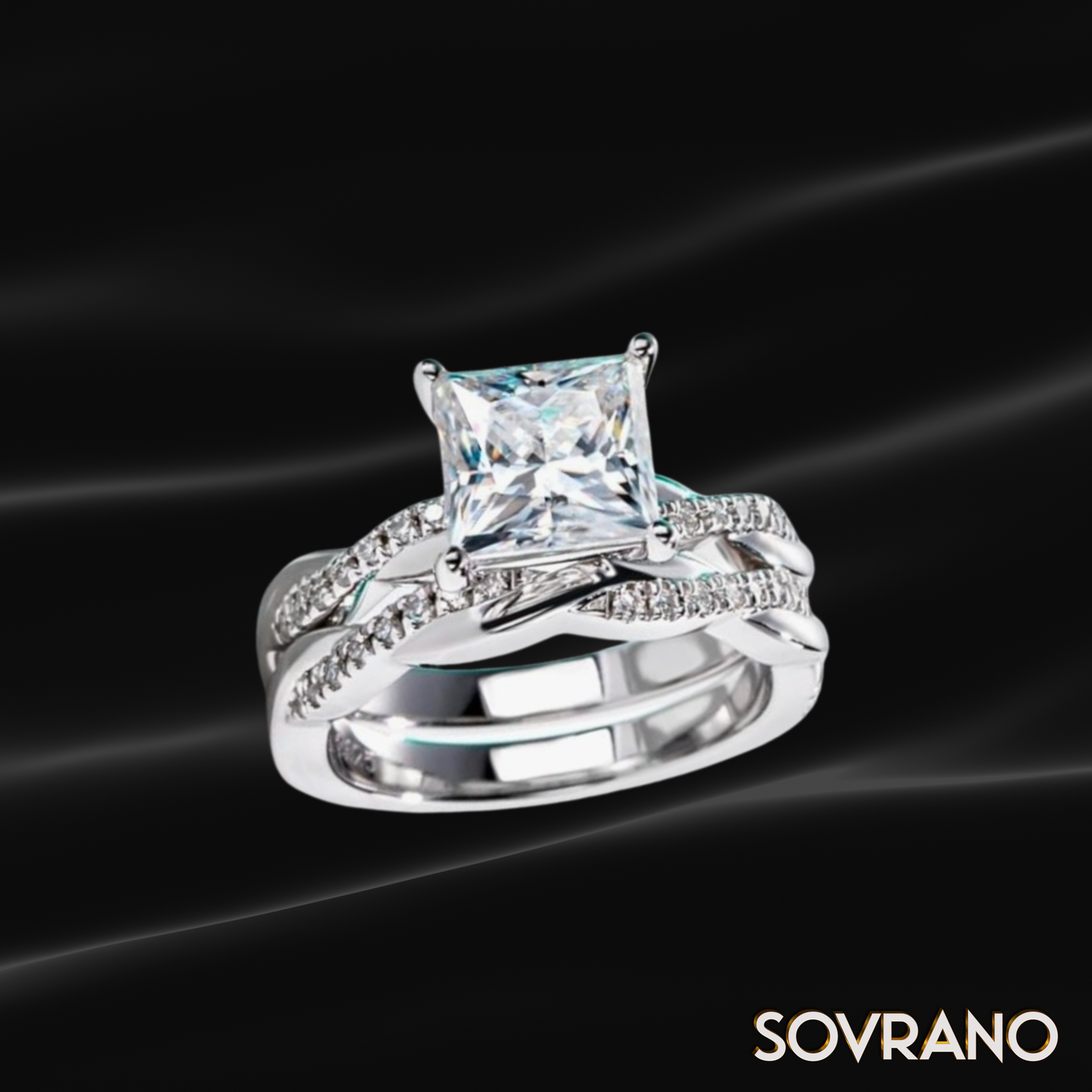 Princess-Cut Moissanite Set