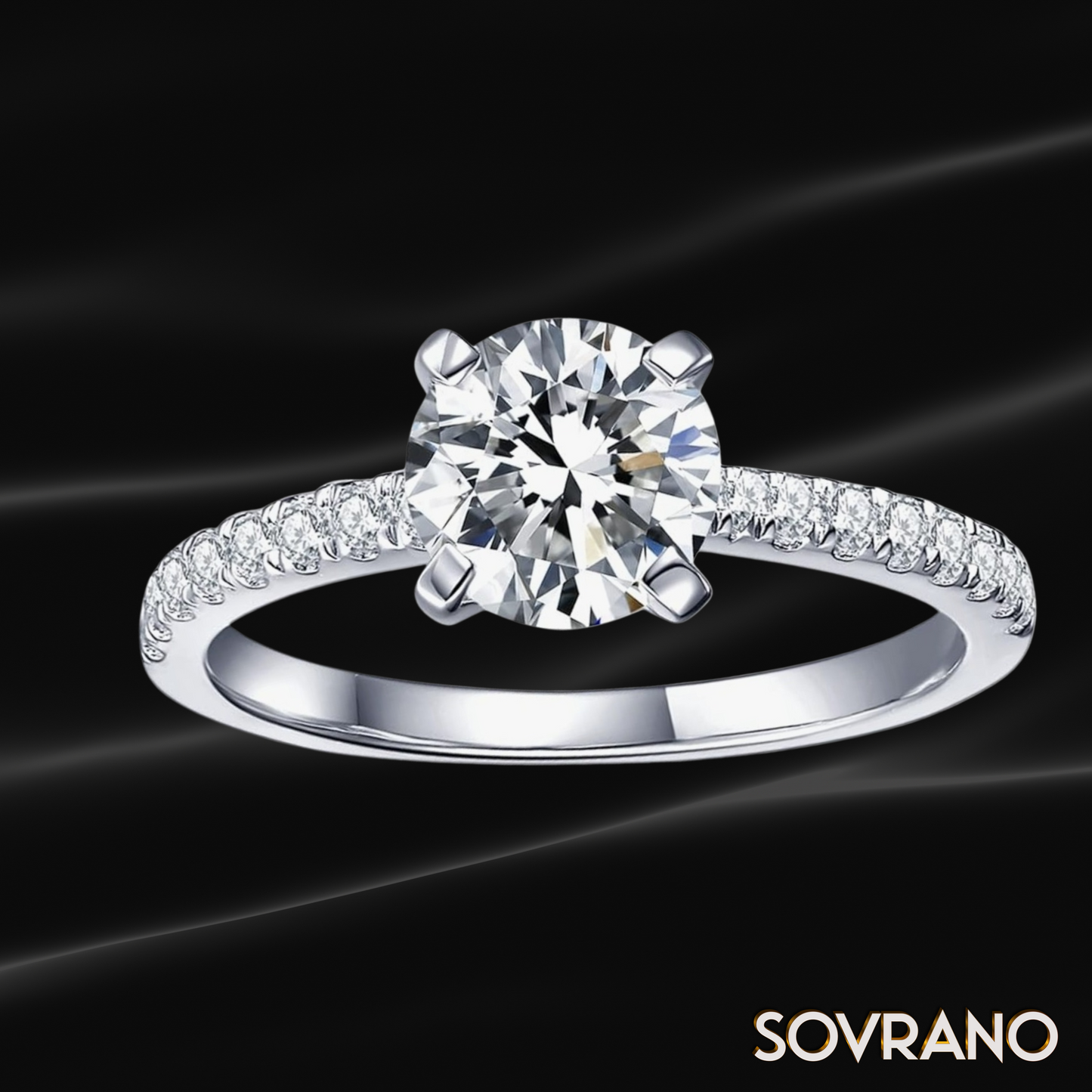 Round Solitaire Engagement Ring 1CT