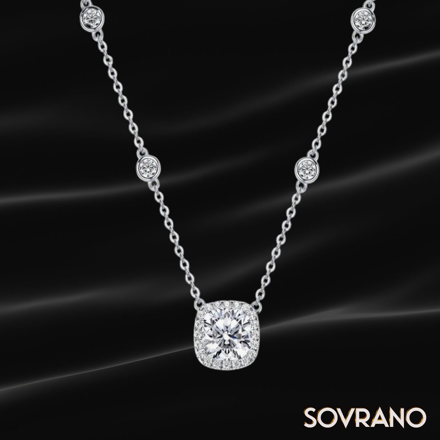 2.5CT Moissanite Pendant Necklace