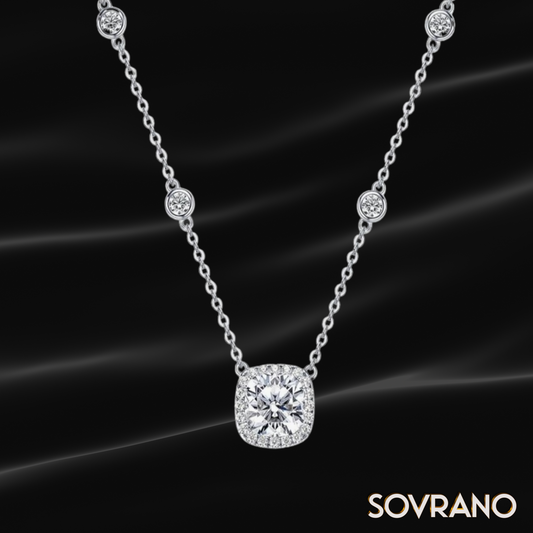 2.5CT Moissanite Pendant Necklace