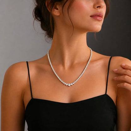 Classic Moissanite Drop Necklace