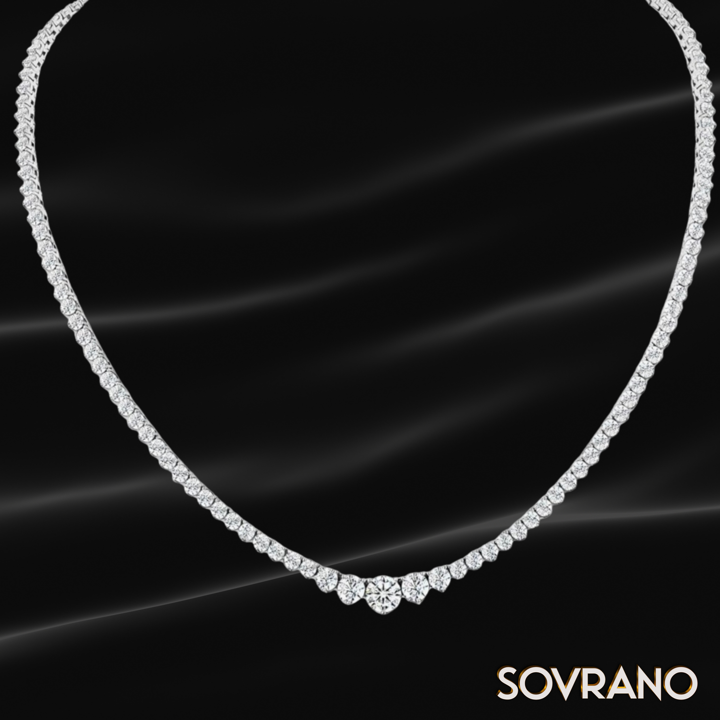 Classic Moissanite Drop Necklace