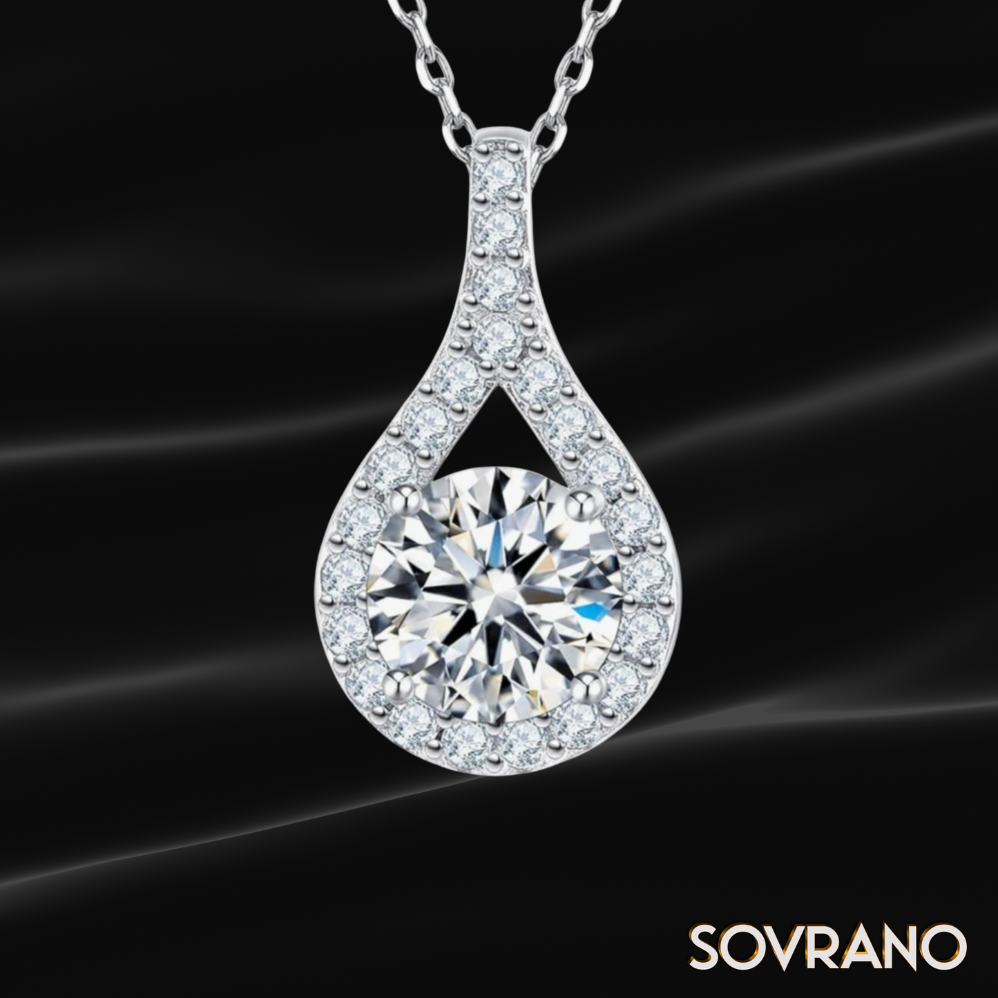 Moissanite Pendant Necklace